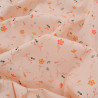 Popeline Imprimé Floralie Saumon - Maison Klem