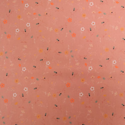 Popeline Imprimé Floralie Rose Ancien - Maison Klem