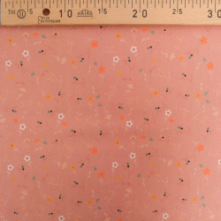 Popeline Imprimé Floralie Rose Ancien - Maison Klem