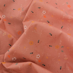 Popeline Imprimé Floralie Rose Ancien - Maison Klem