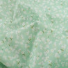 Popeline Imprimé Petites Fleurs Vert d'Eau - Maison Klem