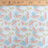Popeline Imprimé Pastel Motif Pastèque - Maison Klem