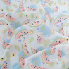 Popeline Imprimé Pastel Motif Pastèque - Maison Klem