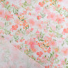 Popeline Imprimé Aquarelle Rose Orange - Maison Klem