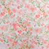 Popeline Imprimé Aquarelle Rose Orange - Maison Klem