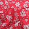Popeline Imprimé Romancia Rouge Fraise - Maison Klem