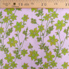 Popeline Imprimé Romancia Mauve et Vert - Maison Klem