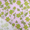 Popeline Imprimé Romancia Mauve et Vert - Maison Klem