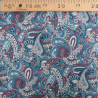 Popeline Imprimé Paisley Bleu - Maison Klem