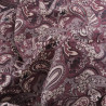 Popeline Imprimé Paisley Prune - Maison Klem