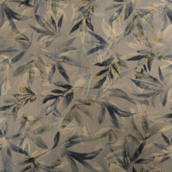 Popeline Imprimé Végétal Kaki - Maison Klem