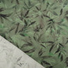 Popeline Imprimé Végétal Vert - Maison Klem