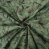 Popeline Imprimé Végétal Vert - Maison Klem