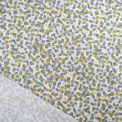 Popeline Imprimée Utopia Bleu et Vert - Maison Klem