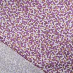 Popeline Imprimé Utopia Violet - Maison Klem