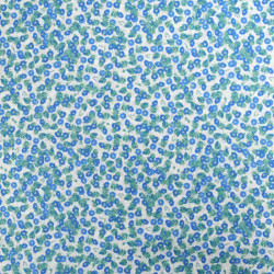 Popeline Imprimé Utopia Bleu - Maison Klem