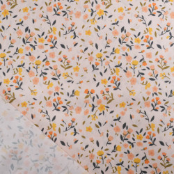 Popeline Imprimé Champêtre Rose Clair - Maison Klem