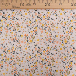 Popeline Imprimé Champêtre Rose Clair - Maison Klem