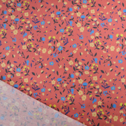 Popeline Imprimé Champêtre Rose Ancien - Maison Klem