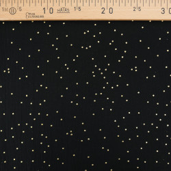 Double Gaze Pois Dorés Noire - Maison Klem