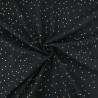 Double Gaze Pois Dorés Noire - Maison Klem