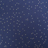 Double Gaze Pois Dorés Bleu Marine - Maison Klem