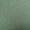 Double Gaze Pois Dorés Kaki - Maison Klem
