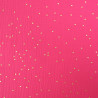 Double Gaze Pois Dorés Fuchsia - Maison Klem
