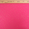 Double Gaze Pois Dorés Fuchsia - Maison Klem