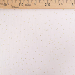 Double Gaze Pois Dorés Rose Pâle - Maison Klem