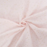 Double Gaze Pois Dorés Rose Pâle - Maison Klem
