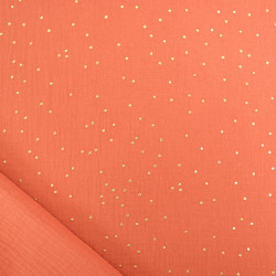 Double Gaze Pois Dorés Tomette - Maison Klem