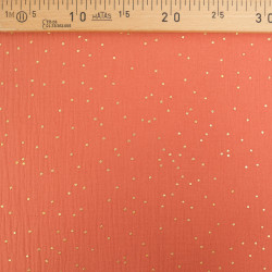 Double Gaze Pois Dorés Tomette - Maison Klem