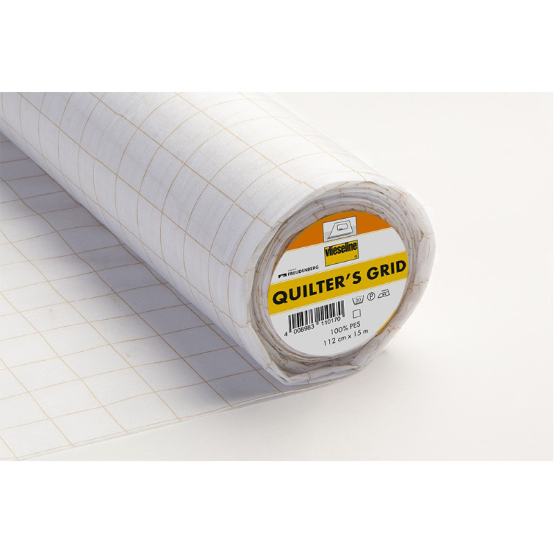 Tissu Thermocollant Quilter'S Grid Blanc - Maison Klem