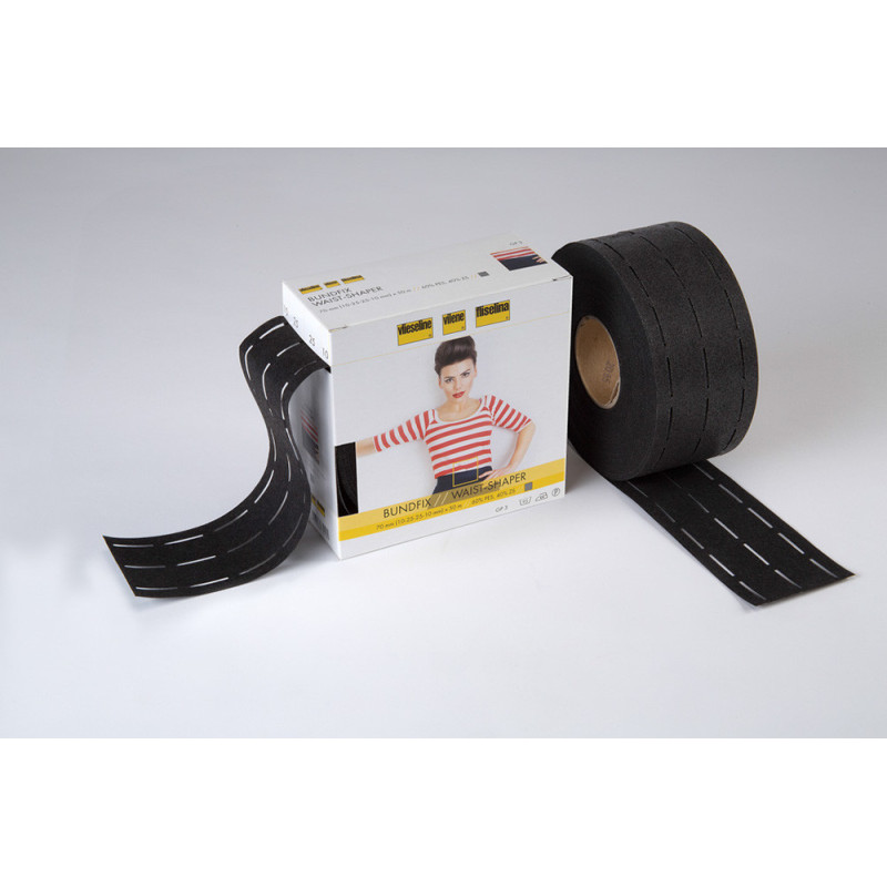 Vlieseline Perfobande Noir 7cm Bundfix 10/25/25/10 - Maison Klem