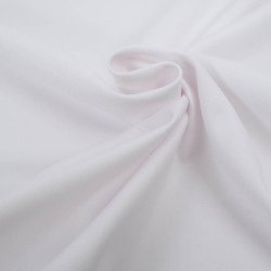 Sergé Polyviscose Céline - Blanc - Maison Klem