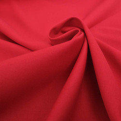 Sergé Polyviscose Céline - Rouge - Maison Klem