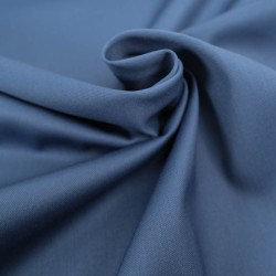 Sergé Polyviscose Céline - Bleu Denim - Maison Klem