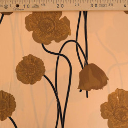 Popeline de Viscose Imprimé Tallia Bronze - Maison Klem