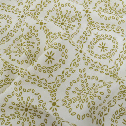 Popeline de Viscose Imprimé Atlas Vert - Maison Klem