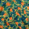 Popeline de Viscose Imprimé Maggie Orange - Maison Klem