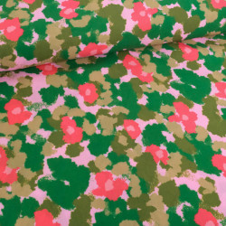 Popeline de Viscose Imprimé Maggie Rose - Maison Klem