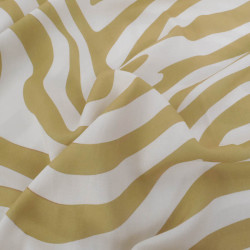 Popeline de Viscose Imprimé Ellie Vert - Maison Klem