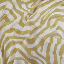 Popeline de Viscose Imprimé Ellie Vert - Maison Klem