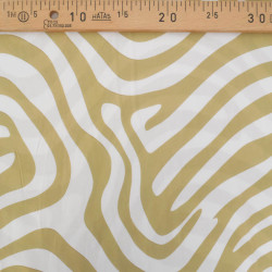 Popeline de Viscose Imprimé Ellie Vert - Maison Klem