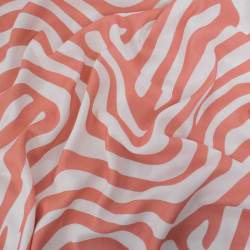 Popeline de Viscose Imprimé Ellie Marsala - Maison Klem