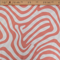 Popeline de Viscose Imprimé Ellie Marsala - Maison Klem