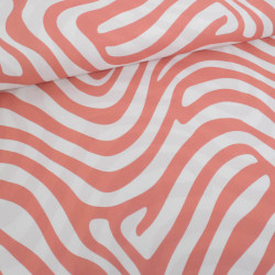 Popeline de Viscose Imprimé Ellie Marsala - Maison Klem