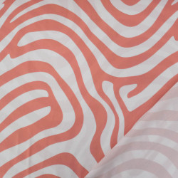 Popeline de Viscose Imprimé Ellie Marsala - Maison Klem