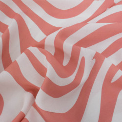 Popeline de Viscose Imprimé Ellie Marsala - Maison Klem